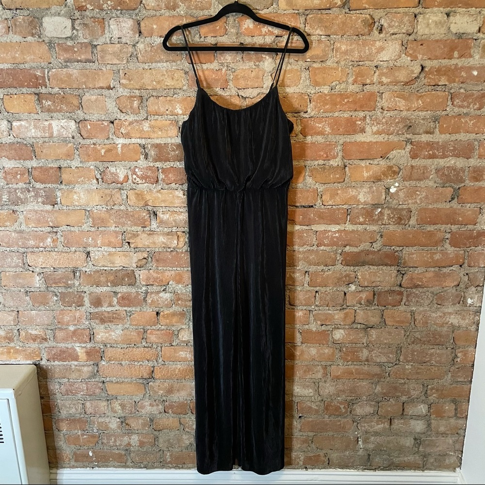 Forever 21 Shimmery Black Jumpsuit - Large